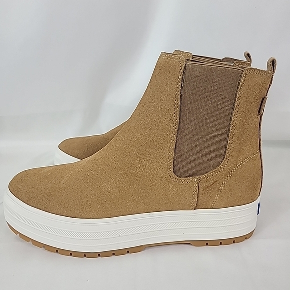 COPY - NEW Keds The Platform Chelsea Lug Boot Women's Brown Suede 8.5 M NIB - Picture 3 of 7